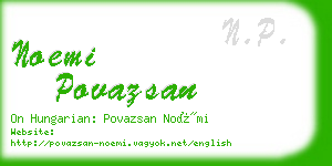 noemi povazsan business card